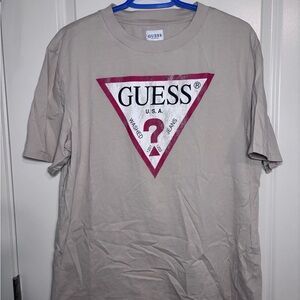 GUESS Men's Beige T-Shirt